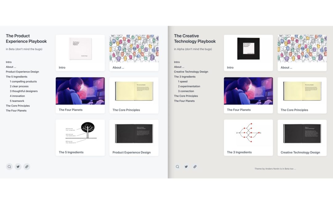 Product Experience and Creative Technology Design Playbooks